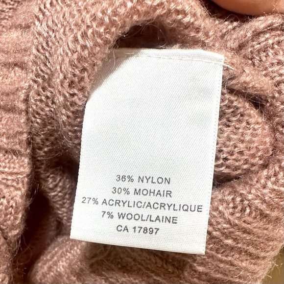 New Banana Republic Peach Lightweight Cable Knit Cardigan Sweater Sz Small - Picture 14 of 14